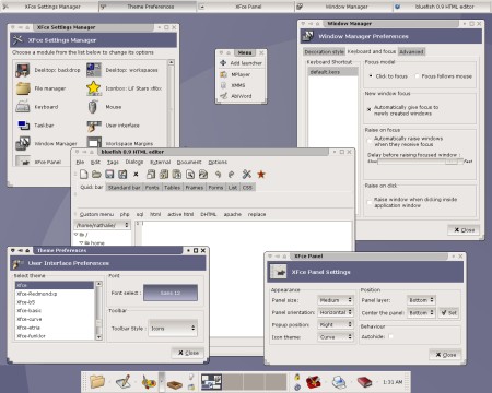 Xfce screenshot (klik voor grotere versie)