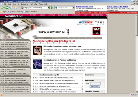 Opera met look-and-feel van Internet Explorer