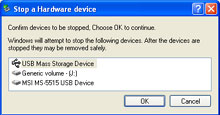 MSI MP-515: herkend door Windows XP