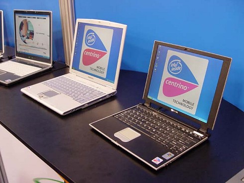 Centrino-notebooks op IDF