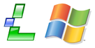 Lindows + Windows logo's