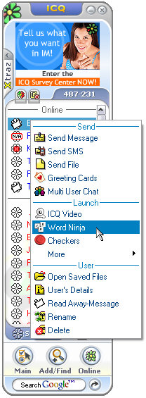 ICQ Lite 4.1 screenshot