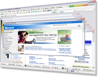 Avant Browser screenshot van opzij