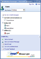 MSN Web Messenger - Contact List (klein)