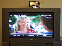 Archos AV420: output van video op de televisie + menu-opties