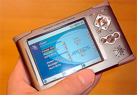 Archos AV420: stroombesparende opties Archos AV420: stroombesparende opties