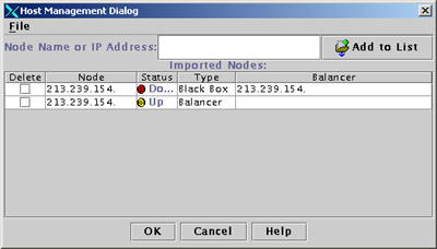 Loadbalancing - GUICC overzicht van hosts