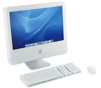 Apple iMac G5 driekwart vooraanzicht Apple iMac G5 driekwart vooraanzicht