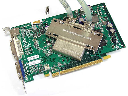 nVidia Geforce 6600 GT met waterkoeler