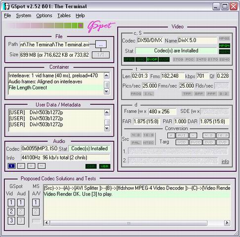 GSpot 2.52 beta 1 screenshot (resized)