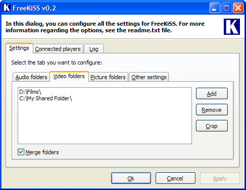 FreeKiSS screenshot