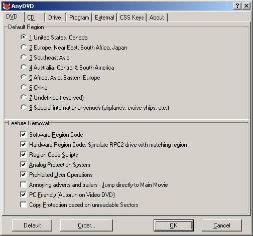 AnyDVD 4.0.2.3 beta screenshot