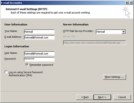 Hotmail in Outlook Hotmail in Outlook