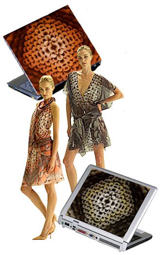 Roland Mouret laptopskins voor Intel