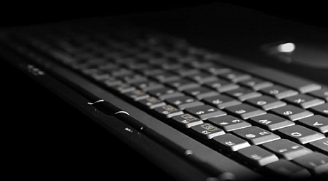 Close-Up keyboard desknote