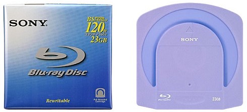 Sony Blu-ray-disk en bijbehorend doosje Sony Blu-ray-disk en bijbehorend doosje