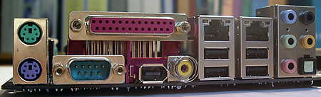 MSI K8N Neo4-moederbord close-up MSI K8N Neo4-moederbord close-up