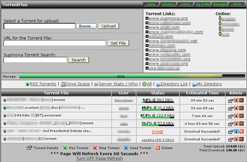 TorrentFlux screenie