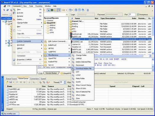 SmartFTP screenshot (resized)