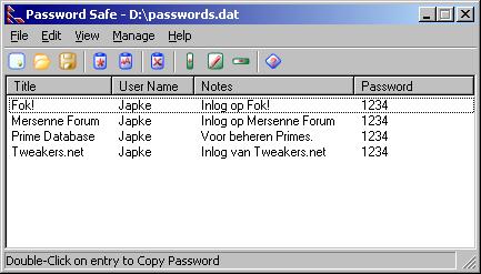 PasswordSafe 2.06