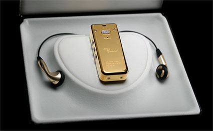 Jens of Sweden Excentrique MP-400, goldplated (mp3-speler) Jens of Sweden Excentrique MP-400, goldplated (mp3-speler)