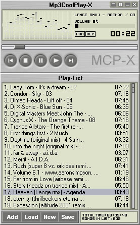 Mp3CoolPlay-X screenshot