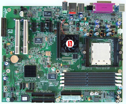 Bullhead ATi Radeon Xpress 200-moederbord Bullhead ATi Radeon Xpress 200-moederbord