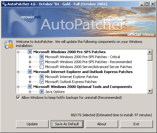AutoPatcher 2000 screenshot