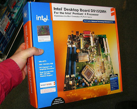 Intel D915GMHLK BTX-doos Intel D915GMHLK BTX-doos