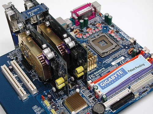 Gigabyte GA-8I915P-SLI-moederbord (prototype) Gigabyte GA-8I915P-SLI-moederbord (prototype)