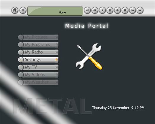 Media Portal screenshot