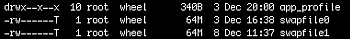 Mac OS X /var/vm Mac OS X /var/vm