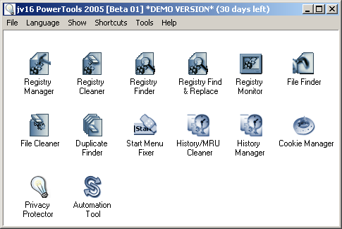 jv16 PowerTools 2005 beta 1 screenshot