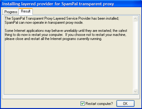 SpamPal 1.70 beta - transparant proxy