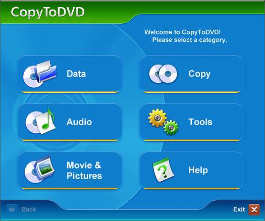 CopyToDVD screenshot