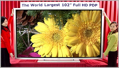 102"-plasmascherm 102"-plasmascherm