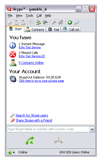 Skype screenie