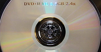 Dubbellaags dvd-schijfje van Verbatim