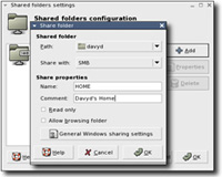 Gnome 2.10 - Shared Folder (klein)