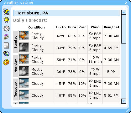 Weather Watcher 5.6 screenshot