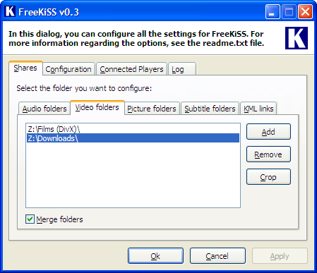 FreeKiSS 0.3 screenshot