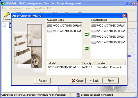 SATA RAID 2005 review: HighPoint RocketRAId 1820A screenshot 3 SATA RAID 2005 review: HighPoint RocketRAId 1820A screenshot 3