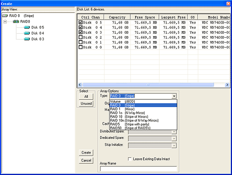 SATA RAID 2005 review: RAIDCore BC4852 screenshot 1 SATA RAID 2005 review: RAIDCore BC4852 screenshot 1