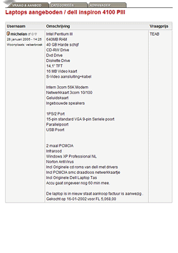Vraag & Aanbod 1.0 screenshot Vraag & Aanbod 1.0 screenshot