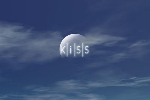 KiSS logo met wolkjes