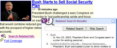 Yahoo Y!Q search Yahoo Y!Q search