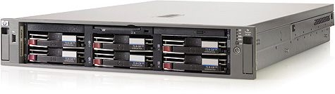 HP ProLiant DL385 voorzijde HP ProLiant DL385 voorzijde