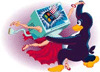 Tux (Linux) danst met Windows