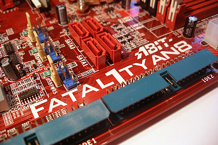 Abit Fatal1ty AN8 close-up