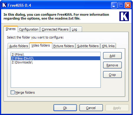 FreeKiSS 0.4 screenshot